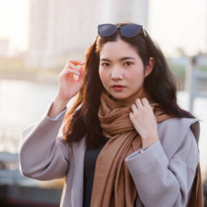 Classic Autumn Brown Scarf